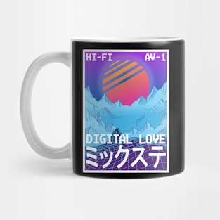 Vaporwave Aesthetic Style 80s Synthwave Retro Mug